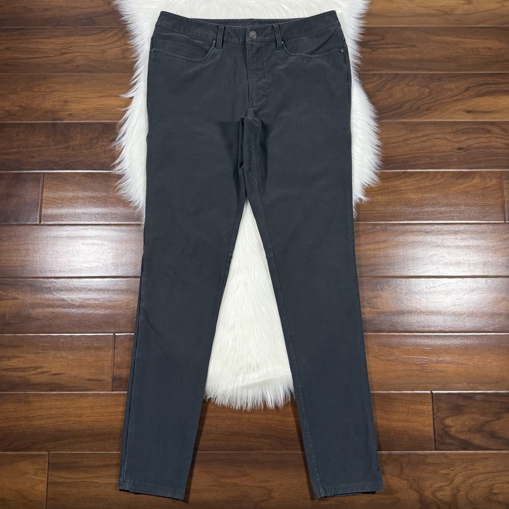 Lululemon Men's Size 34 Washed Gray ABC Skinny Utilitech‎ Pants M5AD0S